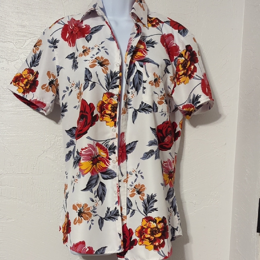 5 FOR $25 Mens Hawaiian Tropical Beach Vacation Resort Surfer Nice Casual Shirt